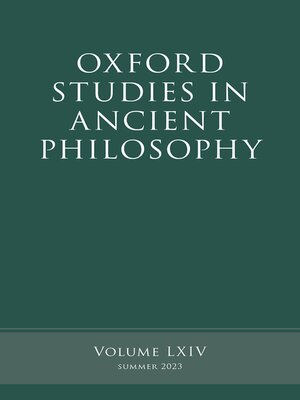 cover image of Oxford Studies in Ancient Philosophy